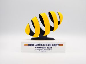 Trofeo Personalizado - Campeón Masculino Series Españolas Beach Rugby 5 2023