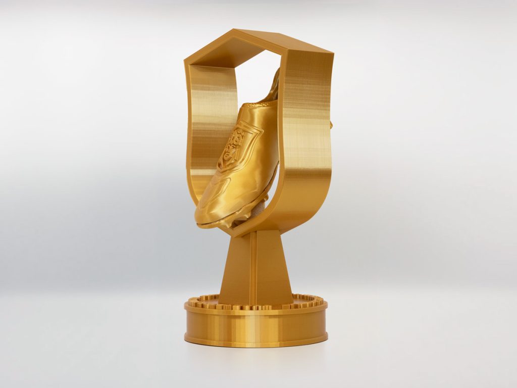 Trofeo Personalizado Lateral Izquierdo - Queens League Bota de Oro Máxima Goleadora