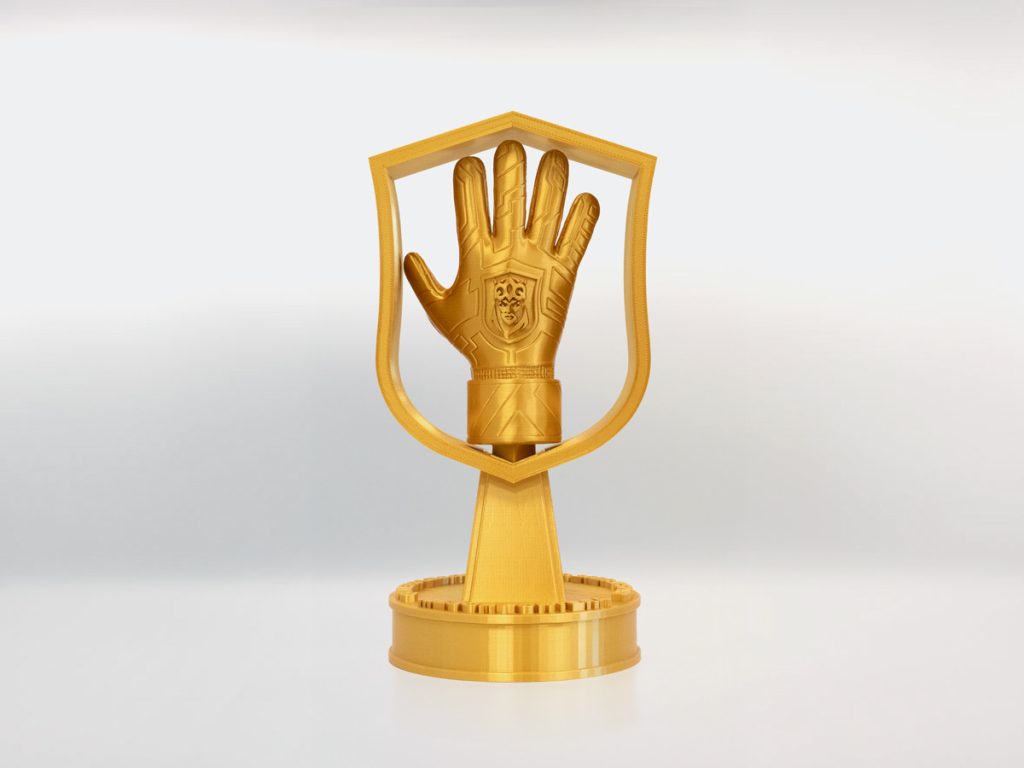 Trofeo Personalizado - Queens League Guante de Oro Mejor Portera