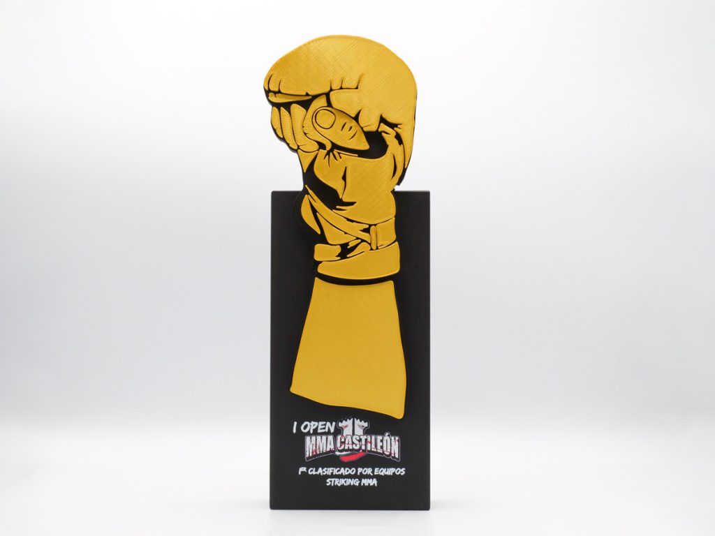 Trofeo Personalizado - 1º Clasificado por Equipos Striking MMA Castellón