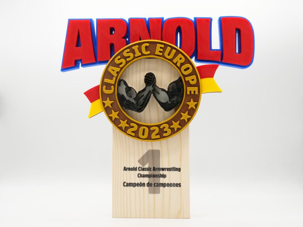 Trofeo Personalizado - Campeón de Campeones Arnold Classic Armwrestling